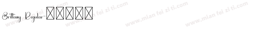 Brittany Regular字体转换